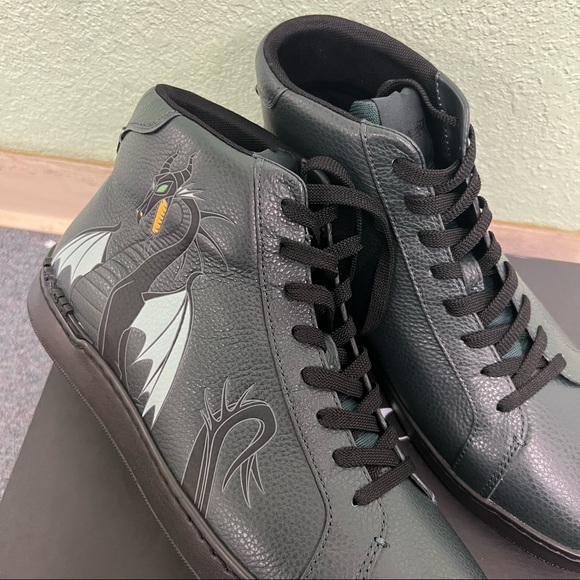 NWT Disney X Coach Clip High Top Sneaker With Maleficent Dragon Motif cc730 - Picture 4 of 6
